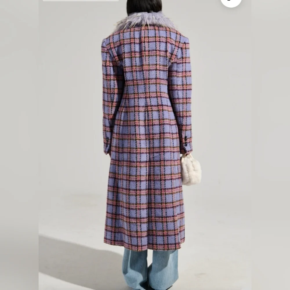 AKIRA FUR TRIM COAT - Picture 2 of 3